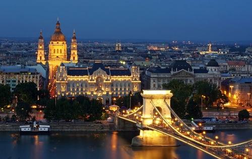 Цепной мост, дворец Грешам и Базилика святого Иштвана