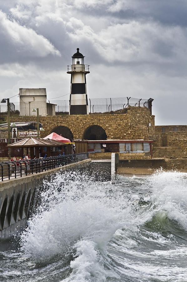 ✯ Fenced-in Lighthouse in Acre, Israel